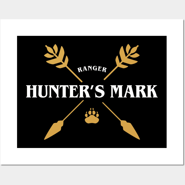 Ranger Hunter's Mark RPG - Slaying Dragons in Dungeons Wall Art by pixeptional